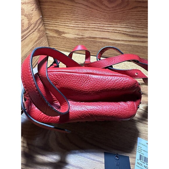 Rare HTF Kendall And Kylie Ruby Red Black Studded Mini Backpack Zip Around main image 5